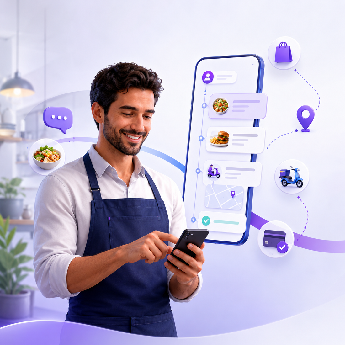 Arte principal do Pedido Fácil com atendimento e gestão de pedidos pelo WhatsApp